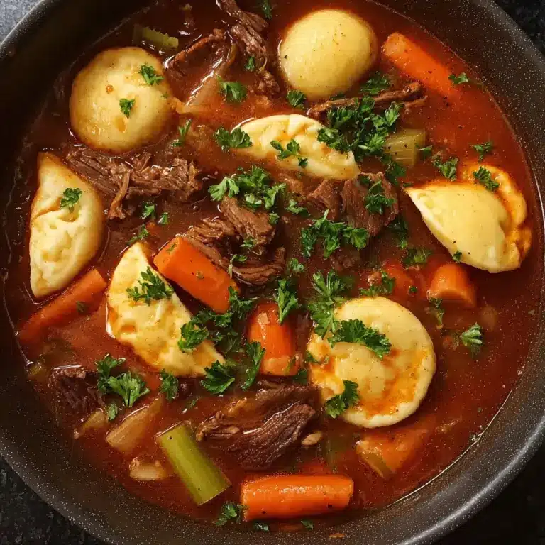 Beef and Pierogi Stew Recipe