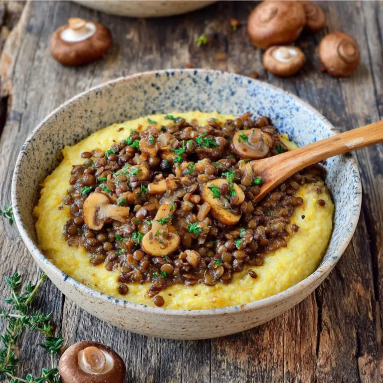 Hearty Lentil Stew on Creamy Mash Recipe
