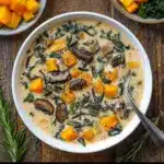 Creamy Butternut Squash and Wild Rice Soup Recipe