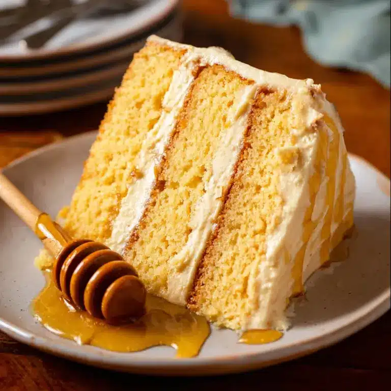 Layered Cornbread Cake with Whipped Honey Butter Frosting Recipe