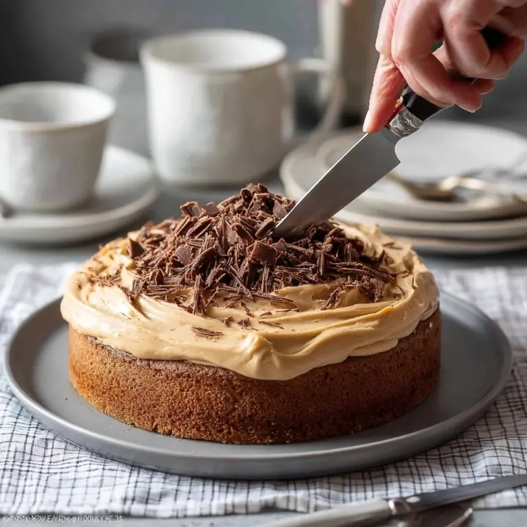 Easy Coffee Cake with Cappuccino Frosting Recipe