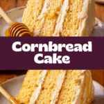 Layered Cornbread Cake with Whipped Honey Butter Frosting Recipe