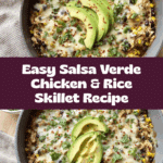 Salsa Verde Chicken & Rice Skillet Recipe