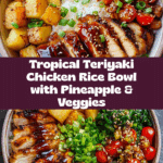 Tropical Teriyaki Chicken Rice Bowl Recipe