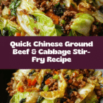 Chinese Ground Beef and Cabbage Stir Recipe