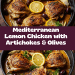 Mediterranean Lemon Chicken with Artichokes & Olives Recipe