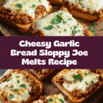 Homemade Cheesy Garlic Bread Sloppy Joe Melts Recipe