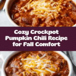 Crockpot Pumpkin Chili Recipe