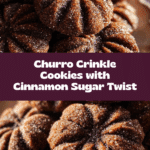 Churro Crinkle Cookies with Cinnamon Sugar Recipe