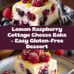 Lemon Raspberry Cottage Cheese Bake Recipe