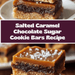 Salted Caramel Chocolate Sugar Cookie Bars Recipe