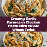 Healthy Garlic Parmesan Chicken Pasta Recipe