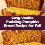 Vanilla pudding pumpkin bread Recipe
