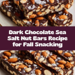 Dark Chocolate and Sea Salt Nut Bars Recipe