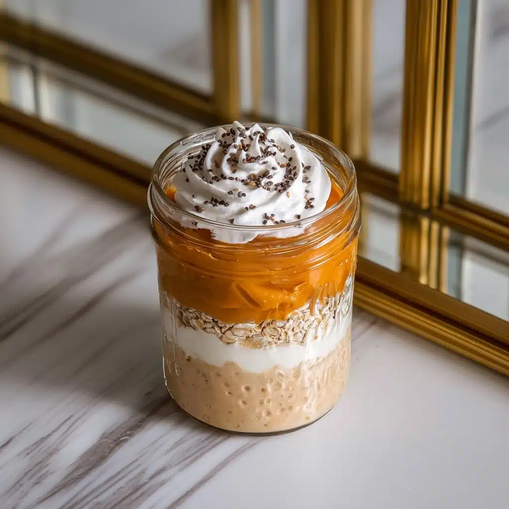 Pumpkin Cheesecake Overnight Oats Recipe
