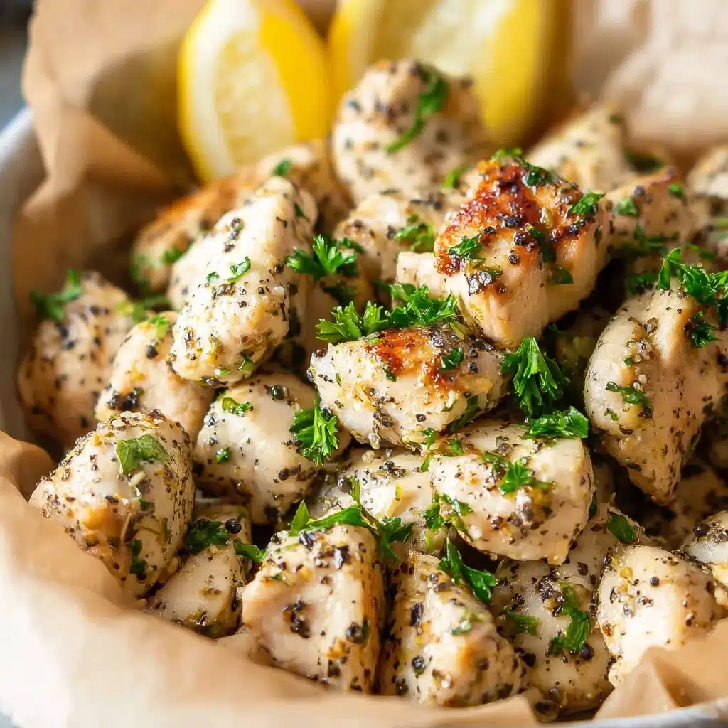Air Fryer Lemon Chicken Bites Recipe - Recipe Image