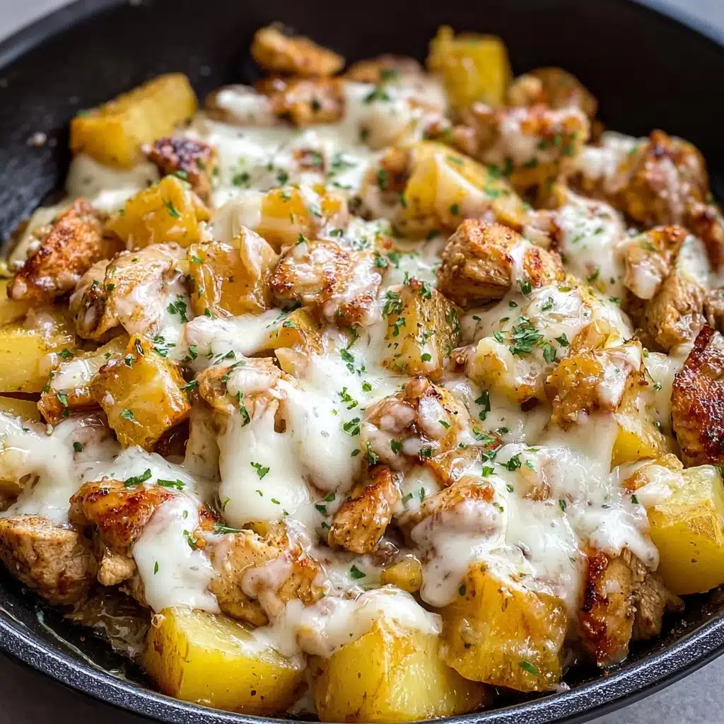 Slow Cooker Garlic Parmesan Chicken and Potatoes Recipe - Recipe Image