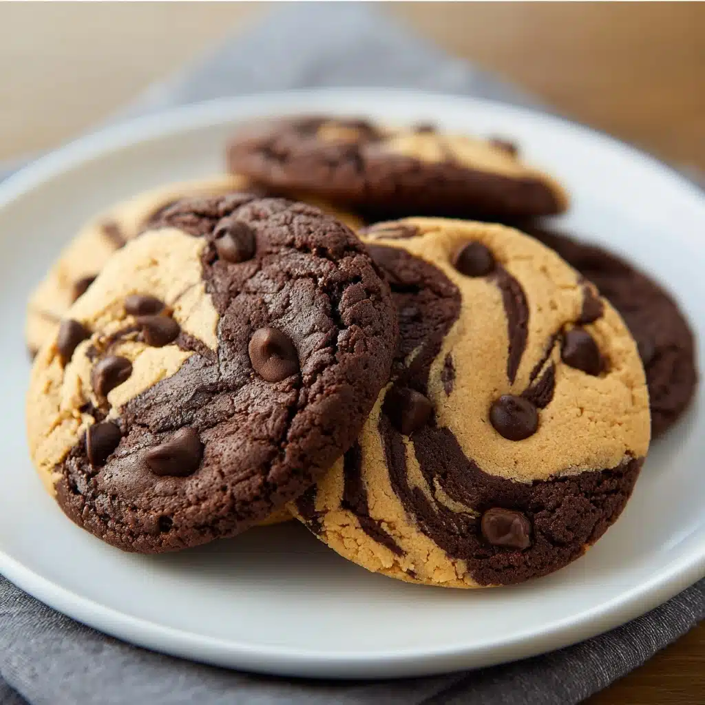 Chocolate Peanut Butter Swirl Cookies Recipe - Recipe Image