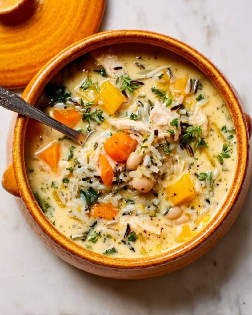 Autumn Harvest Chicken & Wild Rice Soup Recipe