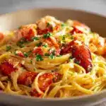 Adding Lobster and Garnishing Recipe