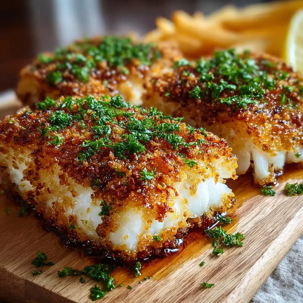 Crispy Air Fryer Parmesan Crusted Cod Recipe - Recipe Image