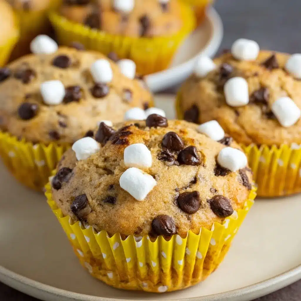 Easy Banana S'mores Muffins Recipe - Recipe Image