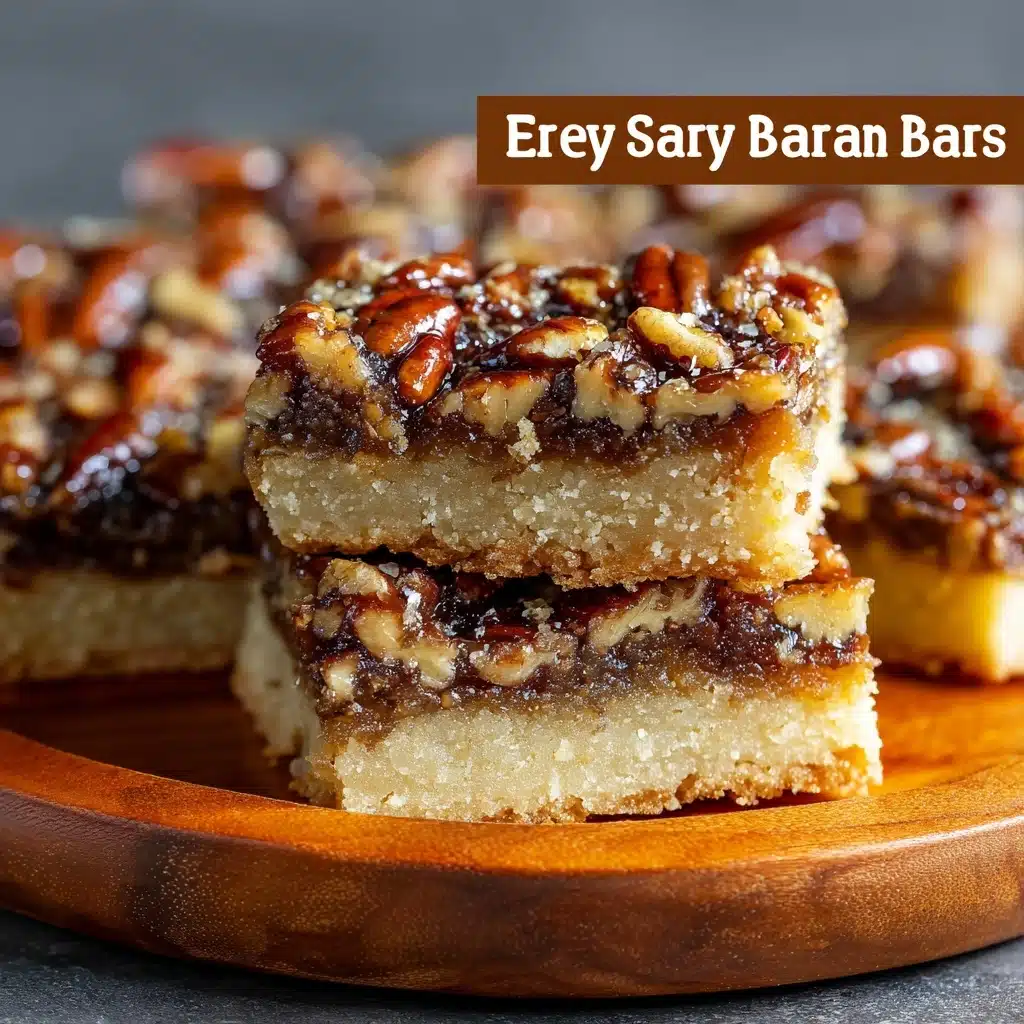Easy Shortbread Pecan Bars Recipe - Recipe Image