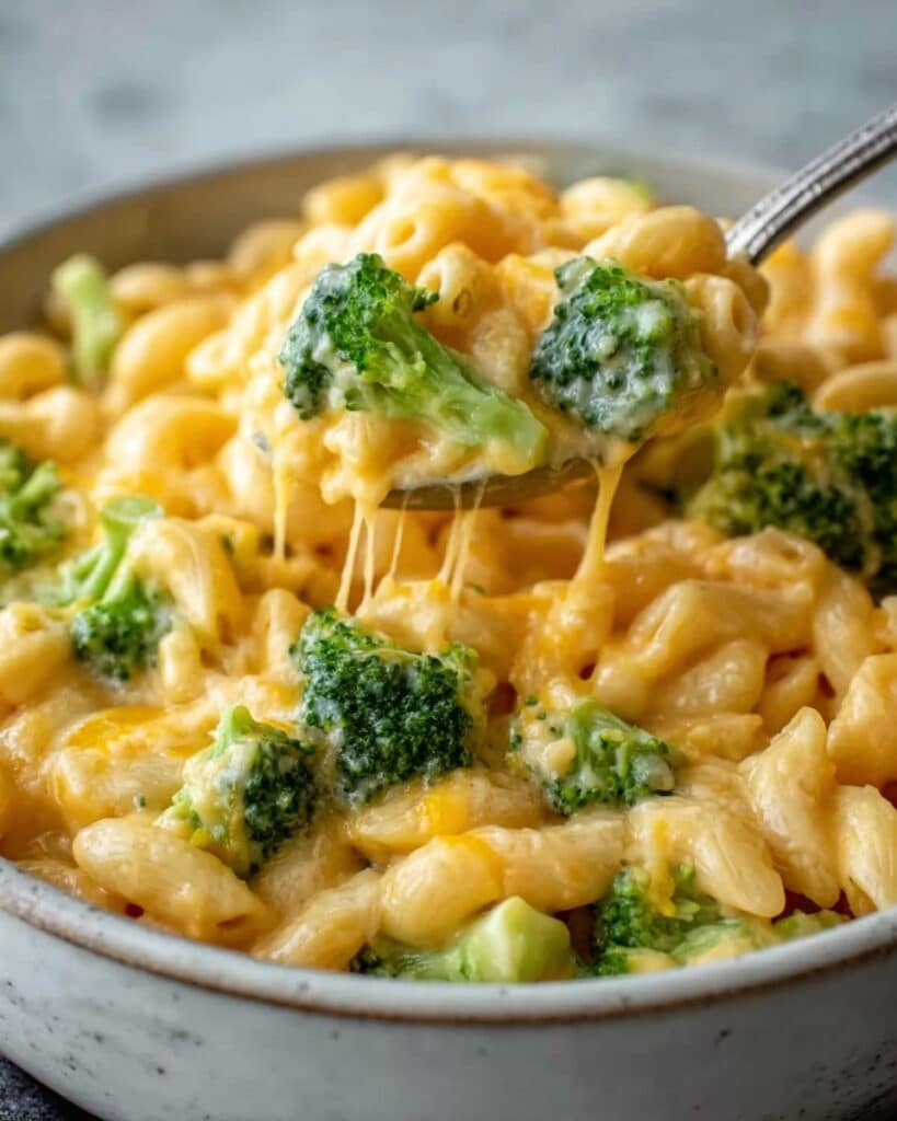 Creamy One-Pot Broccoli Cheddar Orzo Recipe