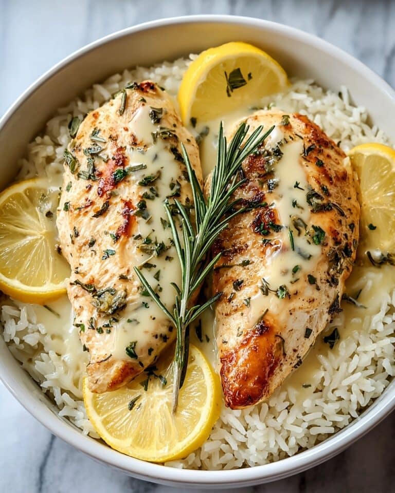 Slow Cooker Lemon Herb Chicken and Rice Recipe