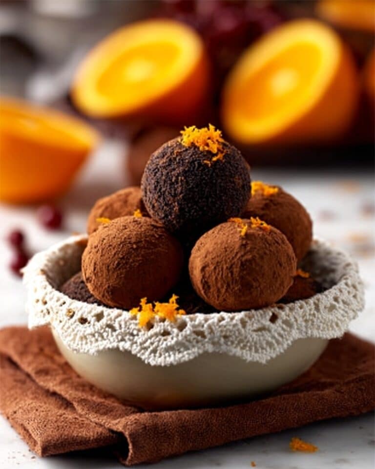 Juicy Orange Chocolate Christmas Truffles Recipe