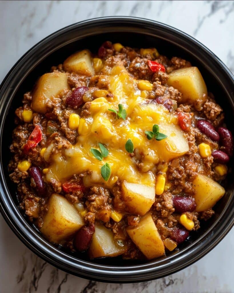 Slow Cooker Cowboy Casserole Recipe