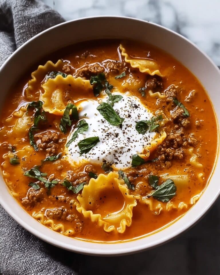 One Pot Lasagna Soup Recipe
