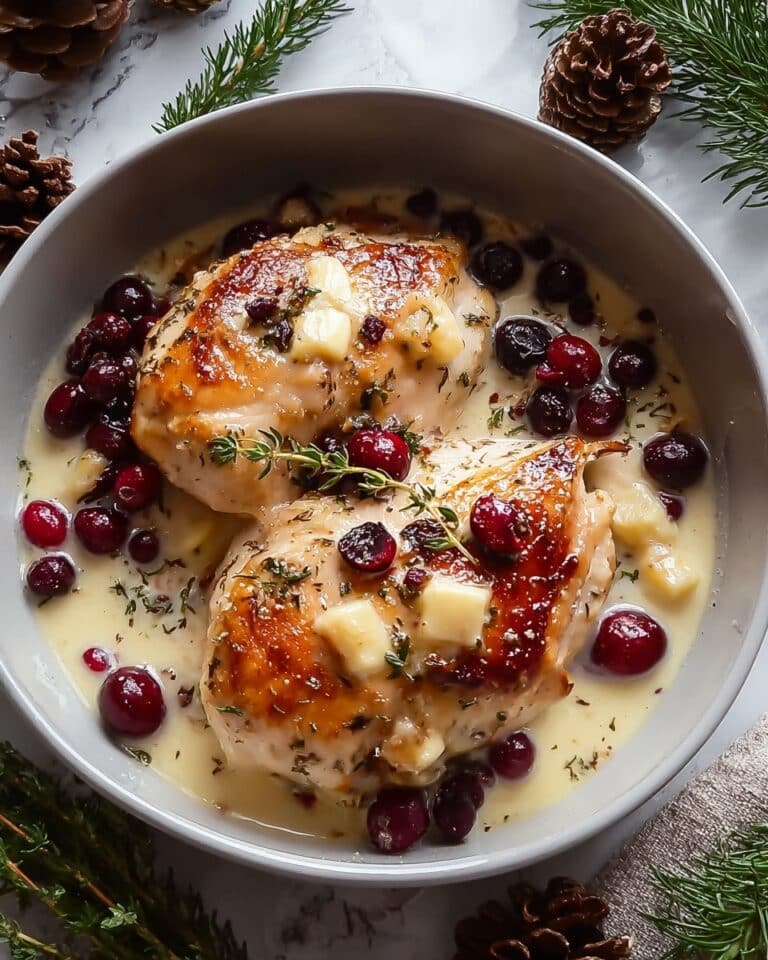 Impressive Cranberry Brie Stuffed Chicken Recipe
