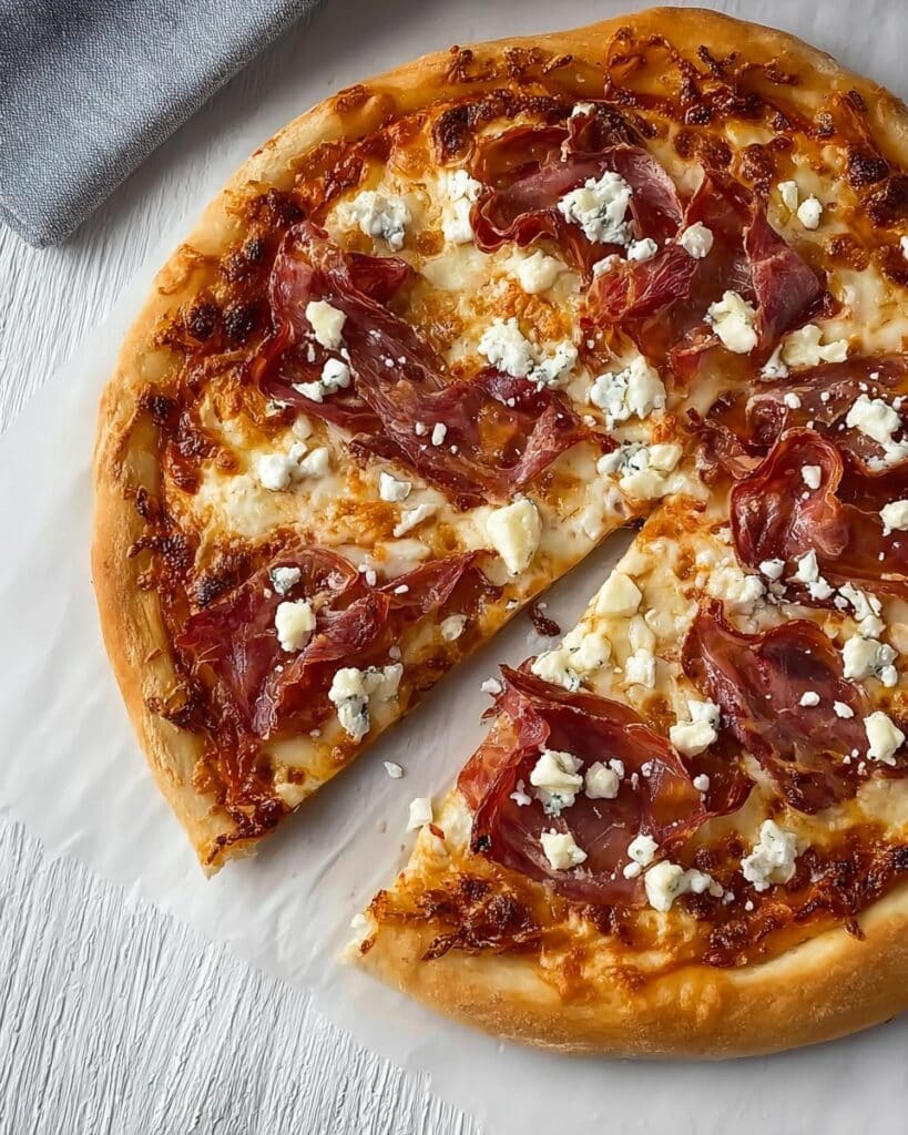Simple Fig Pizza with Goat Cheese and Prosciutto Recipe