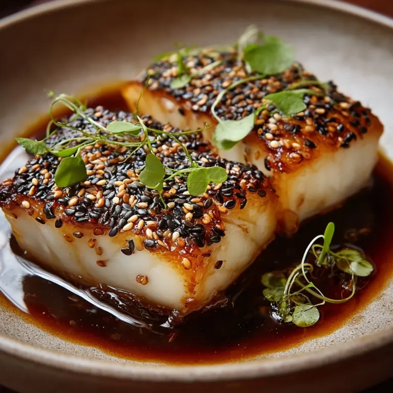 Marinated Black Cod Recipe