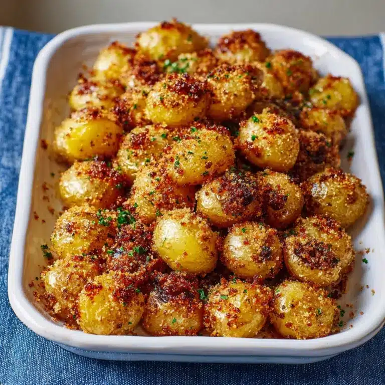 Crispy Parmesan Crusted Baby Potatoes Recipe