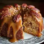 Apple Pecan Cake With Caramel Glaze Recipe