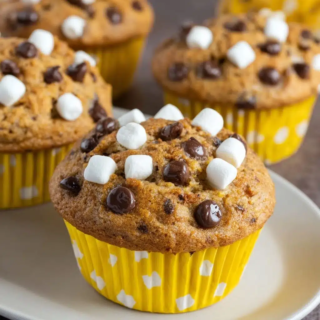 Easy Banana S'mores Muffins Recipe