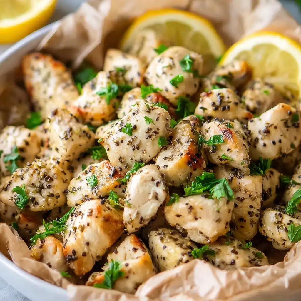 Air Fryer Lemon Chicken Bites Recipe - Recipe Image