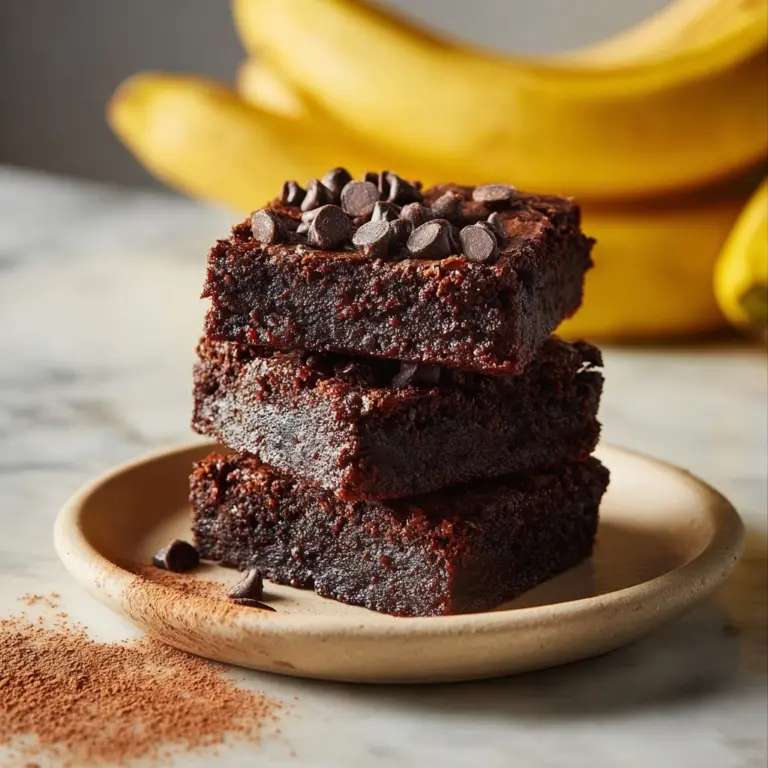 Healthy Banana Brownies Recipe