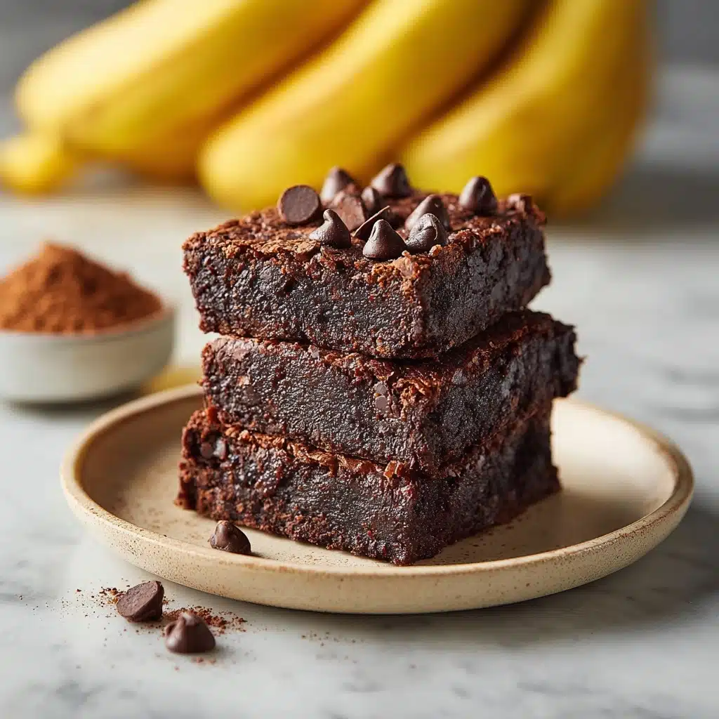 Healthy Banana Brownies Recipe - Recipe Image