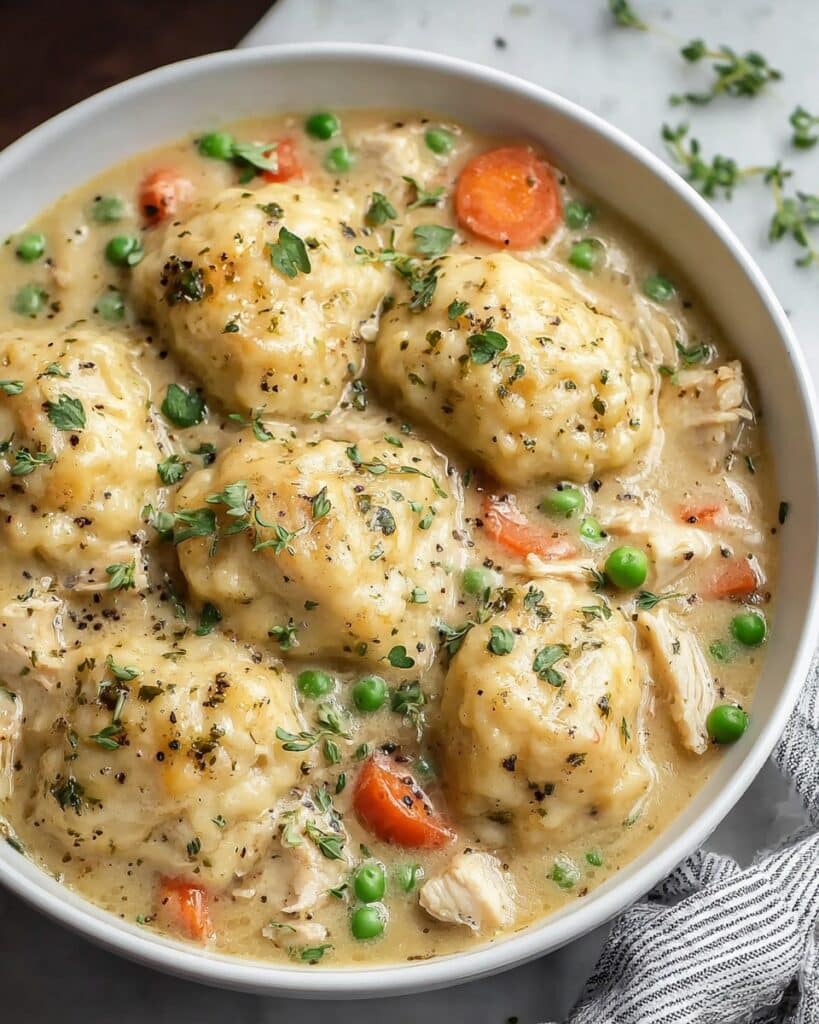 Easy Crockpot Chicken and Dumplings Recipe