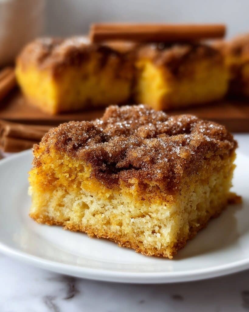 Pumpkin Snickerdoodle Snack Cake Recipe