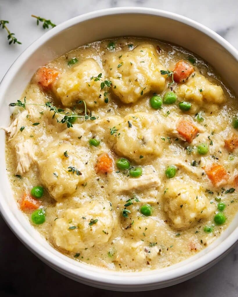 Easy Slow Cooker Chicken and Dumplings Recipe