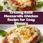Mozzarella Chicken in Basil Cream Sauce Recipe