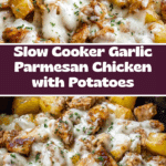 Slow Cooker Garlic Parmesan Chicken and Potatoes Recipe