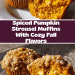 Amazing Spiced Pumpkin Streusel Muffins Recipe