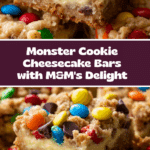 Monster Cookie Cheesecake Bars Recipe