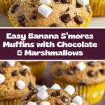 Easy Banana S'mores Muffins Recipe