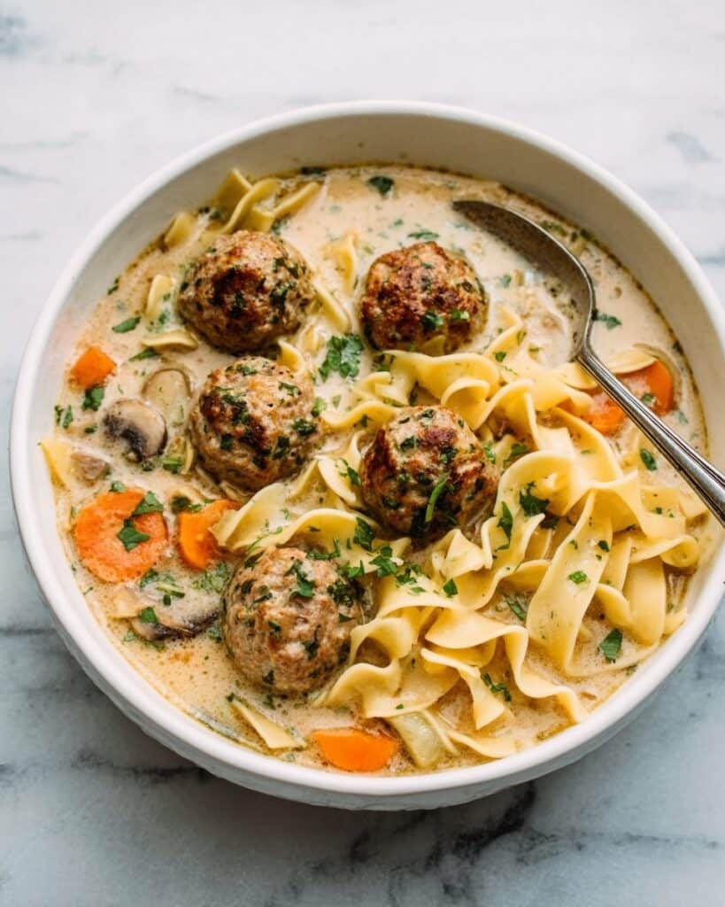Cozy Swedish Meatball Soup Recipe